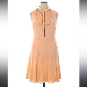 VTG Premium Peach/Pink Sleeveless Dress w/Pleated Design by Paperwhite-size 10